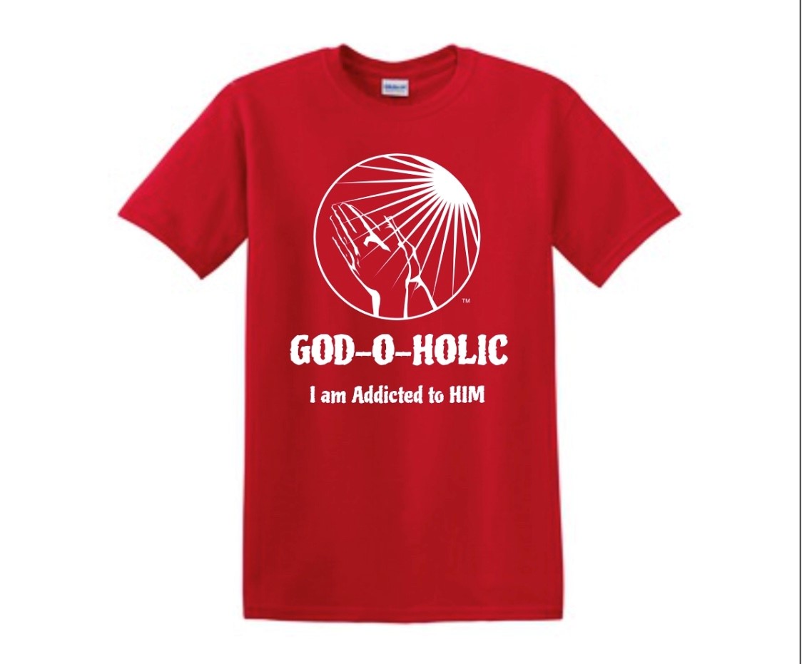 God O Holic Red And White T Shirt Restore My Life Ministries